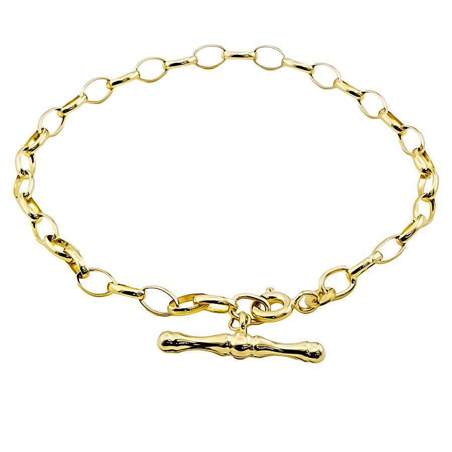 9ct Gold 1.7g 7 inch Belcher Bracelet